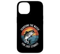 Custodia per iPhone 14 Alla ricerca dell'acqua per storie perdute Bass Fishing