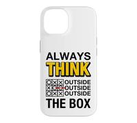 Custodia per iPhone 14 Always Think Outside the Box Illustration Graphic Designs