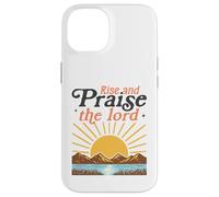 Custodia per iPhone 14 Alzati e loda il Signore - Retro Christian Sunburst