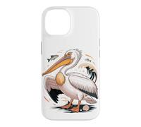 Custodia per iPhone 14 American White Pelican Sea Bird Birder