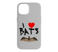 Custodia per iPhone 14 Amo i pipistrelli I Heart Bat s