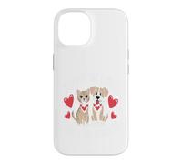 Custodia per iPhone 14 Amor Doble Mimos Gato Perro Pareja Animal Linda