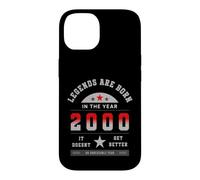 Custodia per iPhone 14 Anno 2000 Compleanno Leggende Vintage Retro Idea Regalo