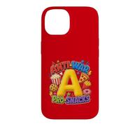 Custodia per iPhone 14 Anti-War Pro-Snacks Funny Peace Food Graphic Rosso