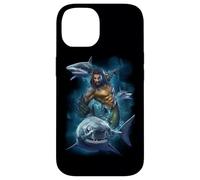 Custodia per iPhone 14 Aquaman Movie Swimming With Sharks