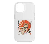 Custodia per iPhone 14 Astronauta giapponese Cosmic Wanderer Space Cat