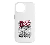 Custodia per iPhone 14 Atlantic Salmon River King Fly Strike - Frantumatore da pesca