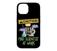 Custodia per iPhone 14 ATTENZIONE Scienziato pazzo al lavoro - Funny Science Scientist's