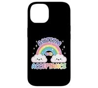 Custodia per iPhone 14 Autism Pro Acceptance Rainbow con simbolo dell'infinito