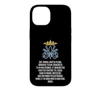 Custodia per iPhone 14 Ave Maria Preghiera Messa Latina Ave Maria Piena Di Grazia
