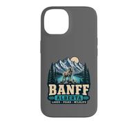 Custodia per iPhone 14 Avventura nella fauna selvatica di Banff, Alberta Lakes Peaks