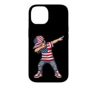 Custodia per iPhone 14 Bandiera americana Dab Boy Patriotic USA Design