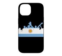 Custodia per iPhone 14 Bandiera del mondo USA Football 26 Argentina