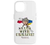 Custodia per iPhone 14 Bandiera della Polonia Selenskyj cane Stand with Ucraina