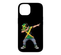 Custodia per iPhone 14 Bandiera giamaicana Dab Pose Caribbean Pride