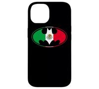 Custodia per iPhone 14 Batman Mexican Flag Shield