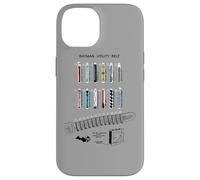 Custodia per iPhone 14 Batman Utility Belt Schematic