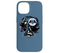 Custodia per iPhone 14 Batman v Superman Waiting and Protecting