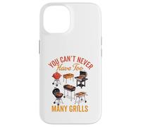 Custodia per iPhone 14 BBQ Pit Master Divertente che non si possono mai avere troppe griglie