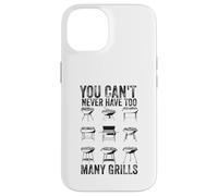 Custodia per iPhone 14 BBQ Pit Master Divertente che non si possono mai avere troppe griglie
