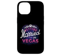 Custodia per iPhone 14 Bella sposarsi a Vegas Casino Jewel Crown