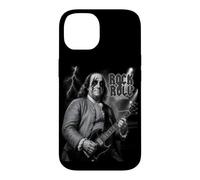 Custodia per iPhone 14 Benjamin Franklin Rock & Roll Guitar Vintage Music Lover