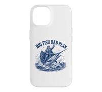 Custodia per iPhone 14 Big Fish Bad Plan Capitano della pesca in acqua salata