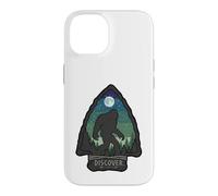 Custodia per iPhone 14 Bigfoot Arrowhead Sasquatch Scopri la grafica del cielo notturno