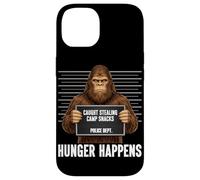 Custodia per iPhone 14 Bigfoot Mugshot sorpreso a rubare snack da campo La fame accade
