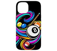 Custodia per iPhone 14 Biliardo e stecca Giocatore di biliardo