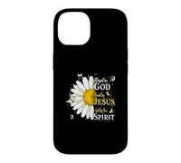 Custodia per iPhone 14 Blessed By God Loved By Jesus Led By Spirit Faith