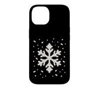 Custodia per iPhone 14 Blocco di mattoni a forma di fiocco di neve per costruire maestri e