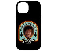 Custodia per iPhone 14 Bob Ross Little Trees Badge