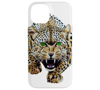 Custodia per iPhone 14 Bold Leopard Wildlife Jungle Vibes, arte vintage con stampa leopardata