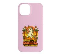 Custodia per iPhone 14 Born to Be Magical Summer Vibes Ananas Unicorno