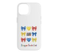Custodia per iPhone 14 Bourgogne Franche Comté Coquette Bow Girls