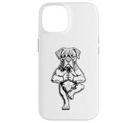 Custodia per iPhone 14 Boxer Yoga Cucciolo Cane Divertente Cane Albero Posa Vrikshasana