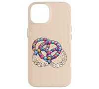 Custodia per iPhone 14 Braccialetti con perline per il 100° giorno di scuola, 100 giorni, per donne, ragazze e bambini