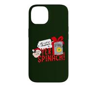 Custodia per iPhone 14 Braccio di Ferro Tutto quello che voglio per Natale sono i tuoi spinaci!