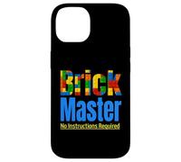 Custodia per iPhone 14 Brick Master Builder Toy Building Building Block Set