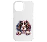 Custodia per iPhone 14 Brittany English Springer Spaniel Cocker Spaniel Dog Face