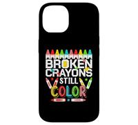 Custodia per iPhone 14 Broken Crayons Still Color Mental Health Awareness Men Women