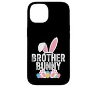 Custodia per iPhone 14 Brother Bunny Easter Matching Ragazzi Coniglio
