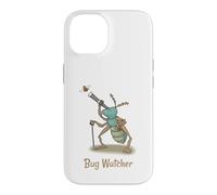 Custodia per iPhone 14 Bug Watcher Carino Bug con telescopio