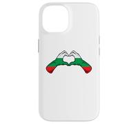Custodia per iPhone 14 Bulgaria Flag Bulgarian Heart