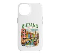 Custodia per iPhone 14 Burano Italia Isola Colorata Venezia Viaggi Italiani