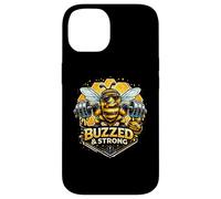 Custodia per iPhone 14 Buzzed & Strong Bee Honey Bilanciere Grafica