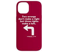 Custodia per iPhone 14 Caddyshack Two Wrongs Don't Make a Right