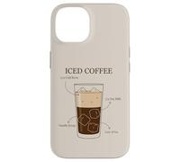 Custodia per iPhone 14 Caffè freddo Cold Brew Latte d'avena Sciroppo di vaniglia Ghiaccio