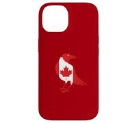 Custodia per iPhone 14 Canada Corvo Corvo Silhouette Canadian Pride Bird Lover